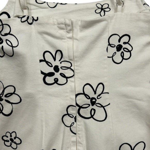 Reformation Denim Floral Bonnie Delphinia Mini Dress - Picture 9 of 13